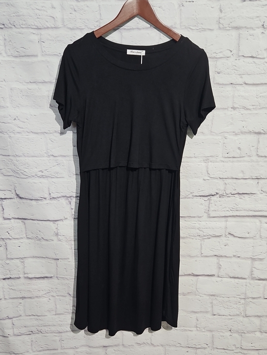 Bearsland Dresses & Skirts - Bearsland Black Nursing-Friendly Midi Dress